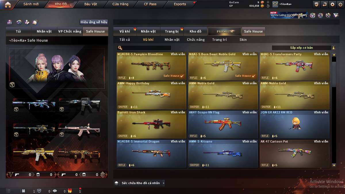 shop acc cf uy tin gia re